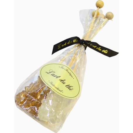 4 Kandiszucker-Sticks gemischt